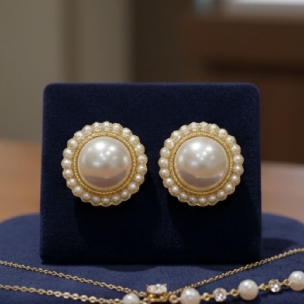 *NEW* Gold Pearl Earrings